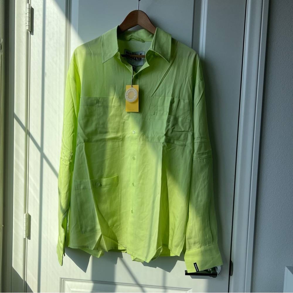 Bobblehaus Button Down Long Sleeve Unisex Tencel Linen